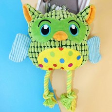 粉彩寵物小狗鳥吱吱玩具貓頭鷹, 貓頭鷹, 1個