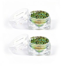 마켓A 컬러 시리즈 러프레이저 네일파우더, 2개, 2512 옐로우그린