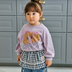 First Blue 兒童格紋罩裙