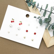 日常造型耳環12件組