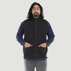 5X 大號男式大碼 Hachi 開口鈕扣針織背心