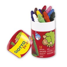 GIOTTO be-be 圓筒盒裝蠟筆, 12色, 1套