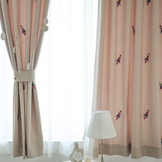 MAISONTEXTILE 太空火箭刺繡兒童房遮光窗簾