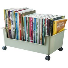 핫데이썸 가방 랙 사무실 보관 학생 데스크 트롤리 M, 그린, 1단