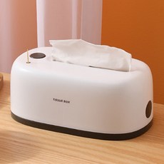 JCP 雙色牙籤架面紙盒, 白灰色