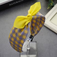 HANNAL RIBON 粉彩格紋髮箍