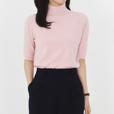 Moirbella 女款半高領短袖針織衫