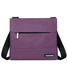 Hilio 男款休閒單肩包, 01紫