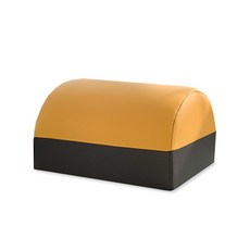 상록수의자 마쉬멜로우 발 받침대 Medium, 블랙브라운 + 옐로우