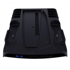 KjH PS5 SLIM 多功能散熱充電底座 副廠, 黑色, 尺寸20*3.5*24cm, 1個