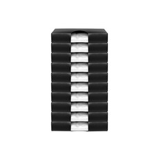 MONOFLAT 塑膠袋收納盒 S, 黑色, 10個