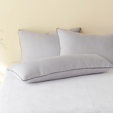 La Pomme Norvic 基本款枕芯 2入 + 身體枕套組, 煙灰色