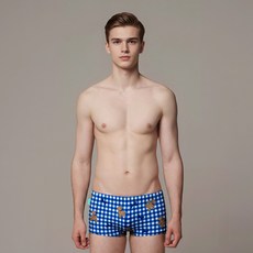 TORNADO SPORTS 男性短版四角中腰室內泳褲 PMS5020M