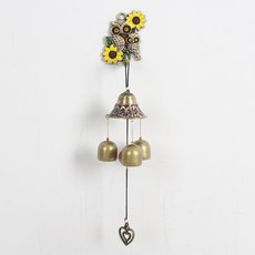 亮麗向日葵兩朵貓頭鷹門鐘, 混合色