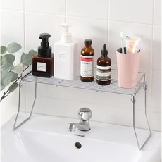My One Chu 浴室多用途不鏽鋼置物架, 銀色, 1個