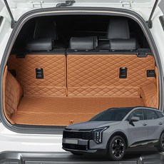 메이튼 전용 트렁크매트 풀커버, 기아 더뉴 스포티지 NQ5 페이스리프트 휘발유/스피커O, 브라운