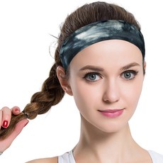 Lotus COZY FITNESS SERIES 渲染運動髮帶, 黑色, 1條