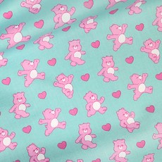 Leuhome 20支棉布料 淘氣鬼圖案, 薄荷綠, 1個