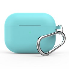 일렉토 애플 에어팟 프로 실리콘 키링 케이스, 에머랄드 그린, APSKC-EG