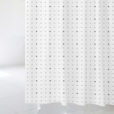 北歐風格浴簾 sc871+不鏽鋼掛鉤 12入+窗簾掛桿 白色, 混色