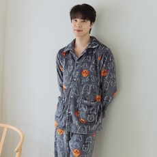 DS DOSSY 男士貂絨睡眠睡衣上下兩件組