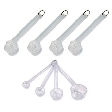 透明長柄多功能量匙4件組, 5套