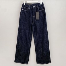 BBAEBBAE 女款 兩種褲長 不褪色寬版直筒牛仔褲