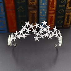 LUNA GLAM 自助婚紗 星夜 皇冠 H175, 銀色, 1個