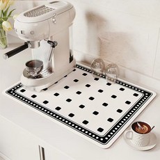 簡約廚房吧台吸水防潑水墊 9, 1個, 混合色
