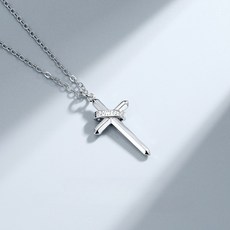 PEONIST 男士十字架線條項鍊