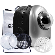 ye pet 寵物第6代宇宙飛船外出背包組合, 銀色