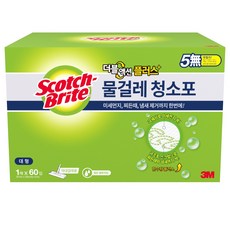 3M Scotch-Brite 百利 雙效濕拖清潔布 Plus 60入, 1個