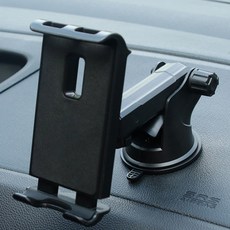 寬版儀錶板前擋風玻璃吸盤式車用支架, 黑色, 1個