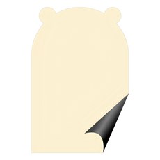 Sangsang Atti 黏貼式磁鐵板 象牙白 600 x 850 mm, 1個, 象牙