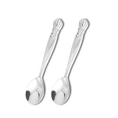 Williv國產304不銹鋼絲帶兒童勺子, 銀, 單品