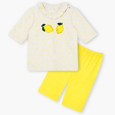 unifriend 兒童款Juicy Lemon七分袖居家服套裝
