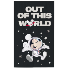 迪士尼米奇長門簾(太空人米奇) 85x140cm, 太空人米奇