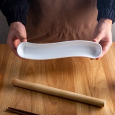 Daparang 河流波紋陶瓷餐廳前菜甜點盤 HJ0834, 白色, 1個