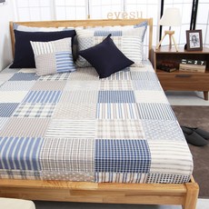 evesu 純棉 Stella Blue 床墊套