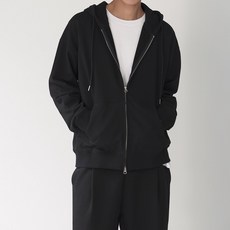 MPO.N 雙向拉鍊寬鬆連帽外套