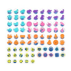 卡通圖案印章 11種主題, 1套