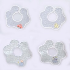 HARAROI 嬰幼兒圍兜巾4件組 薄荷