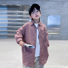 pinkb 兒童Kiva格紋襯衫