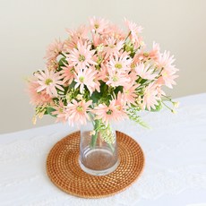 Garden in the City 雛菊造型人造花 3入, 蜜桃色