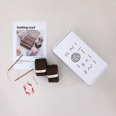 KNITSEASONS 基礎針織DIY工具組, 1套, 舒適的棕色