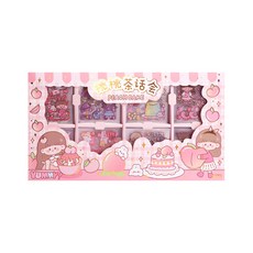 DOnG-A Pms DIY多用途PET貼紙禮物盒200款套組, 粉紅色, 1套