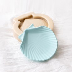 ANGLE THING 簡約託盤 貝殼擺件 矽膠模具 2入, 單一顏色