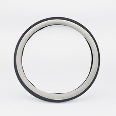 순정형 투톤 카본 가죽 원형 핸들커버, 미스티그레이