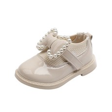 BEBEMARU 女童珍珠針織平底鞋 0321