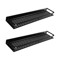 EVER HOUSE 無痕壁掛式多功能置物架 XL 12 x 4 x 60 cm, 黑色, 1套